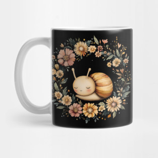 Adorable Snail Art – Whimsical Slow Life Illustration Mug