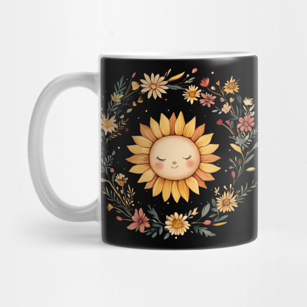 Radiant Sunflower Art – Cheerful Nature-Inspired Illustration by TuncGK
