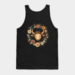 Taurus Zodiac Print – Grounded & Elegant Earth Sign Art Tank Top