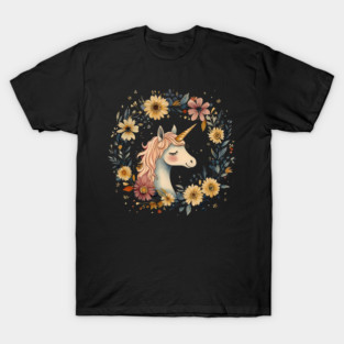 Dreamy Unicorn Art – Enchanted Mythical Creature Illustration T-Shirt