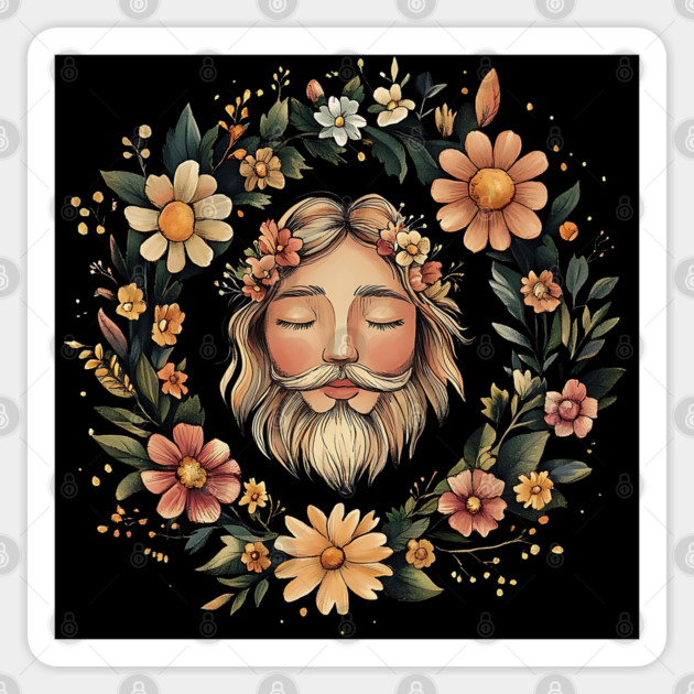 Majestic Zeus Art – Ancient Greek God Illustration Sticker by TuncGK
