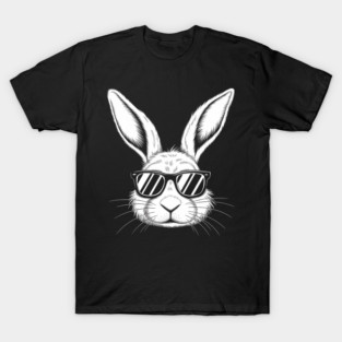 Bunny Face With Sunglasses T-Shirt