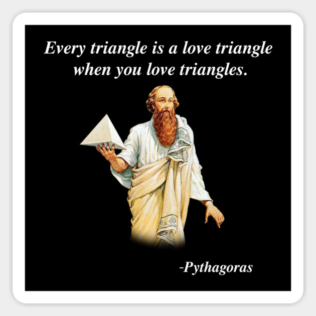 EVERY TRIANGLE IS ❤️ TRIANGLE Sticker by Existential's Store
