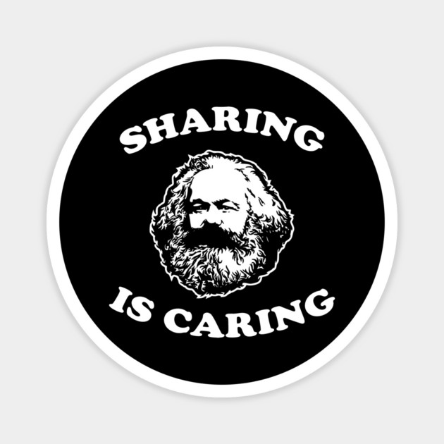 SHARING IS CARING Magnet by Existential's Store