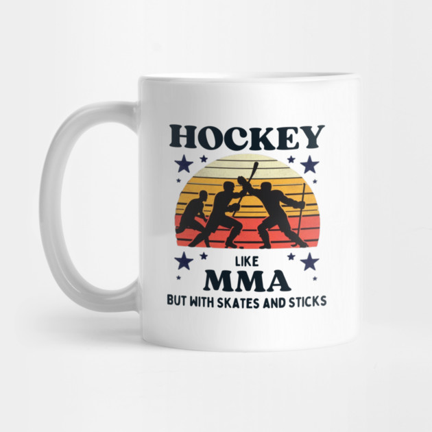 Hockey Like MMA – Retro Vintage Hockey Design by Ben's Store 1