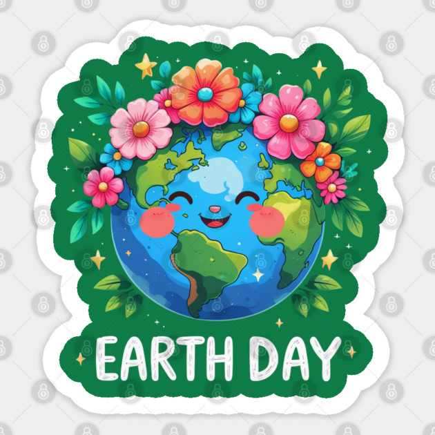Earth Day Sticker by Creatifly Graphic Tees