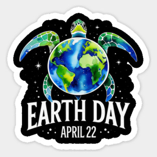 Earth Day April 22 Sticker