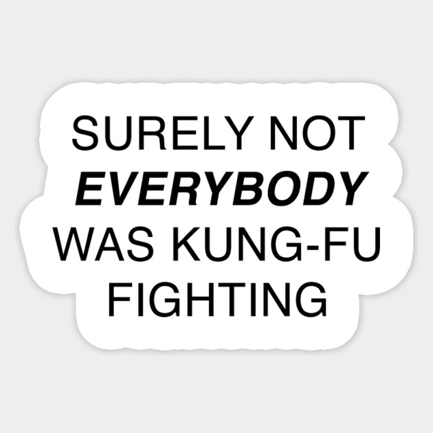 KUNG-FU Sticker by Psychoanalytic's Store