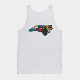 North Carolina Symbols Tank Top