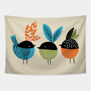 Three Little Birds Tapestry