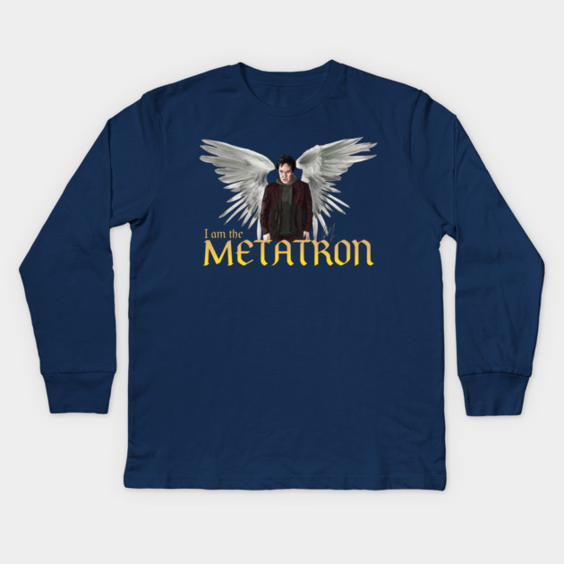 I Am The Metatron Kids Long Sleeve T-Shirt by 51Deesigns