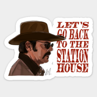 Let's Go Back to the Station House Magnet
