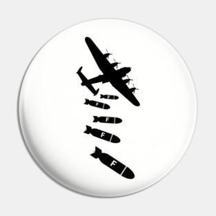 F-Bomb Airstrike | Funny Cursing Plane Pun Design Pin