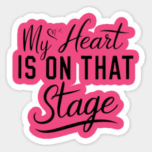 Dance Mom Retro – My Heart Is On That Stage – Proud Dance Parent Magnet