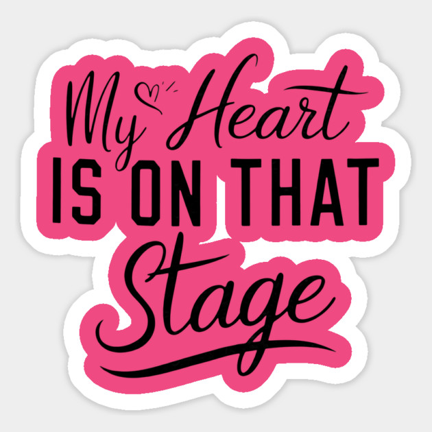 Dance Mom Retro – My Heart Is On That Stage – Proud Dance Parent Magnet by ArtistTee ⭐⭐⭐⭐⭐
