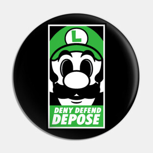 Luigi Fawkes Deny Pin