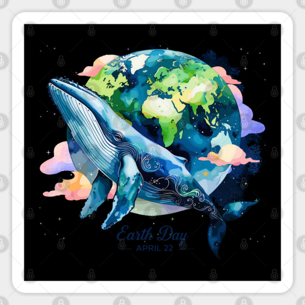 Earth Day - Restore-The Earth-Save-Ocean-Wildlife Sticker by JessArty
