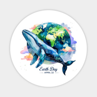 Earth Day - Restore-The Earth-Save-Ocean-Wildlife Magnet