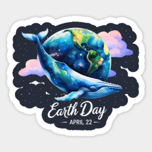Earth Day - Protect-Whale-Save-Our- Oceans Sticker