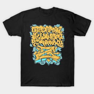 Easy As 1-2-3! Graffiti Alphabet T-Shirt