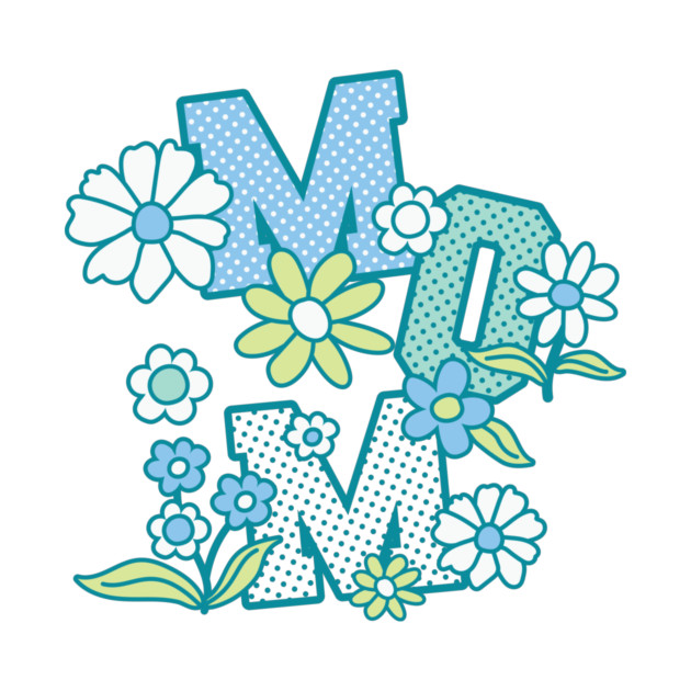 Like A Mom (blue) by Taylor Thompson Art