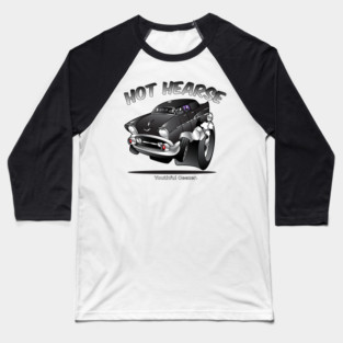 Hot Hearse Cartoon Car Toon Baseball T-Shirt