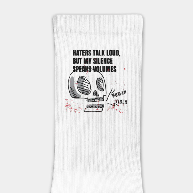 Casual Goth Skull with Inspiring Rap: Haters Talk Loud by Jiyoun's Store 1