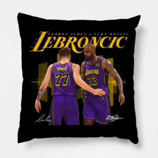 LeBron James x Luka Doncic Pillow