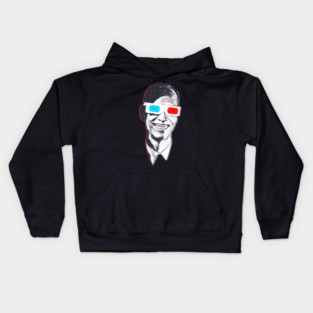 John Waters 3D Anaglyph Kids Hoodie