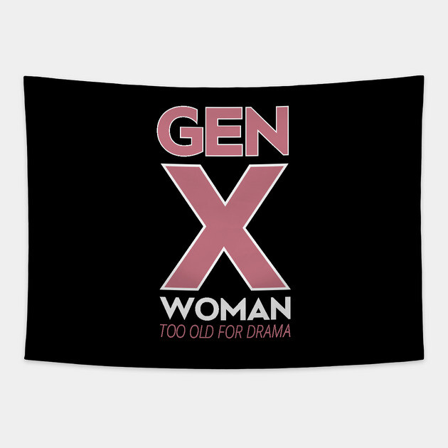 The Generation X Woman Tapestry by REG