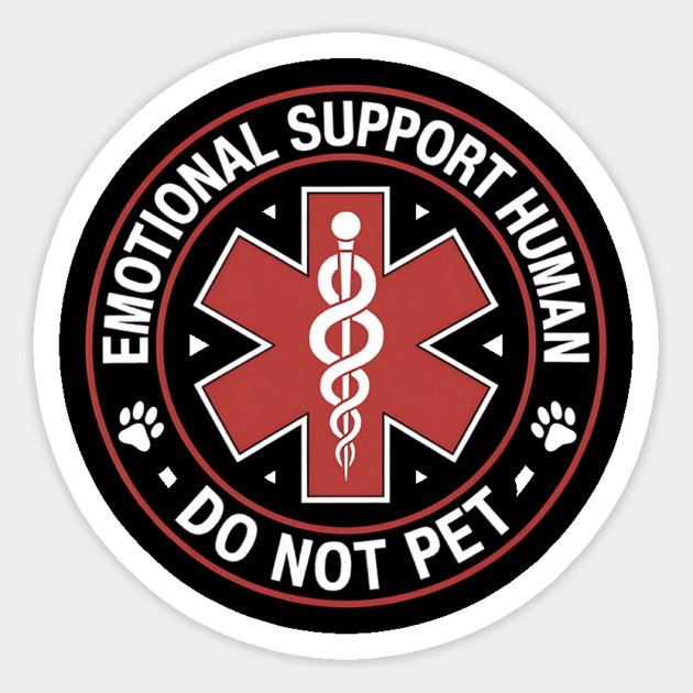 emotional-support-husband-do-not-pet Magnet by ArtistTee ⭐⭐⭐⭐⭐