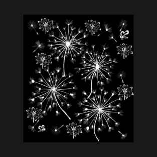 Dandelion, Wild Flowers, and Honey Bees T-Shirt