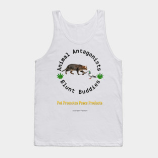 Cat & Pigeon, Animal Antagonists, Blunt Buddies Tank Top