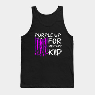 Purple Up For Military Kid Tank Top