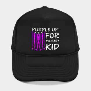 Purple Up For Military Kid Hat
