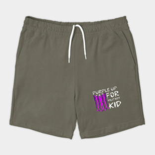 Purple Up For Military Kid Shorts