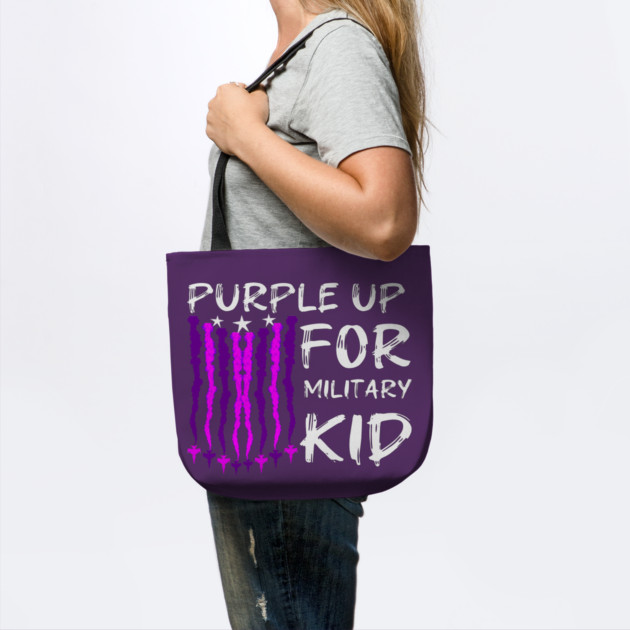 Purple Up For Military Kid by Db Printed