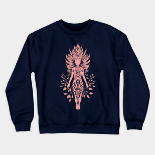 Ornate Shiva Artwork – Hindu Mythology & Sacred Design Crewneck Sweatshirt