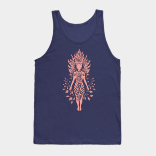 Ornate Shiva Artwork – Hindu Mythology & Sacred Design Tank Top