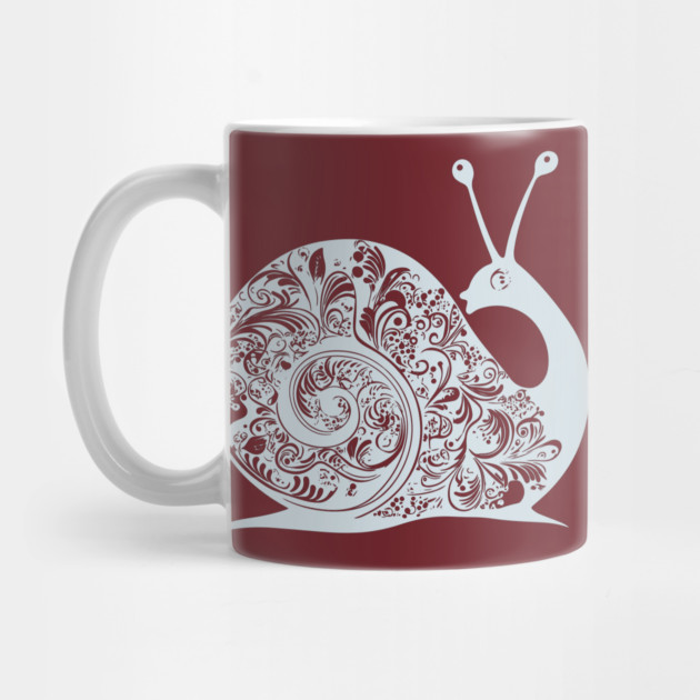 Floral Snail Art – Whimsical & Ornate Nature Design by TuncGK