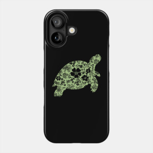 Floral Tortoise – Patience Meets Art Phone Case
