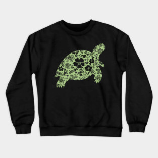 Floral Tortoise – Patience Meets Art Crewneck Sweatshirt