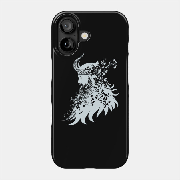 Ornate Viking Warrior – Norse Mythology Meets Art Phone Case by TuncGK