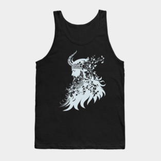Ornate Viking Warrior – Norse Mythology Meets Art Tank Top