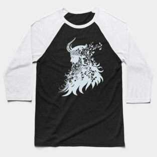 Ornate Viking Warrior – Norse Mythology Meets Art Baseball T-Shirt