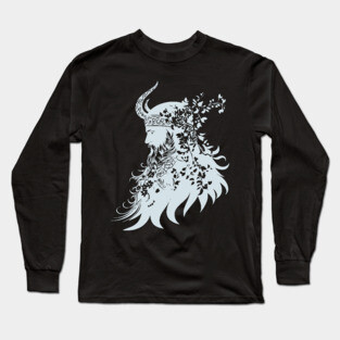 Ornate Viking Warrior – Norse Mythology Meets Art Long Sleeve T-Shirt