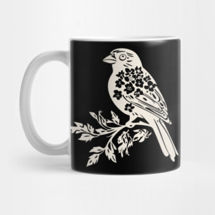 Floral Sparrow – Nature’s Little Songbird Mug