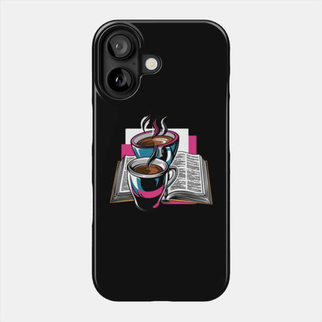 Book Lover's Coffee Break Phone Case by SR8891