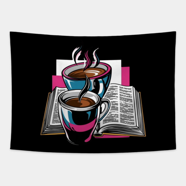 Book Lover's Coffee Break Tapestry by SR8891