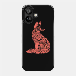 Floral Fox – Clever & Beautiful Woodland Art Phone Case